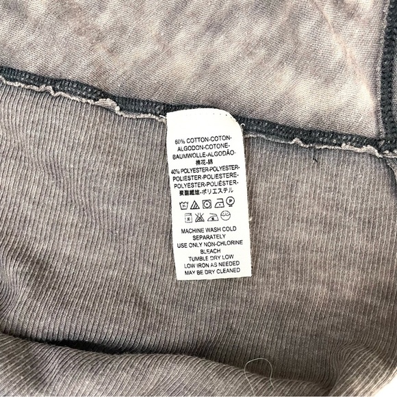 Free People Catch Waves Oversized Brown Wash Tunic Tee Medium - Picture 13 of 13